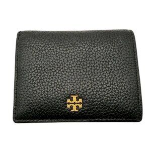 Tory Burch Bifold Wallet Blake Color Block Black Beige